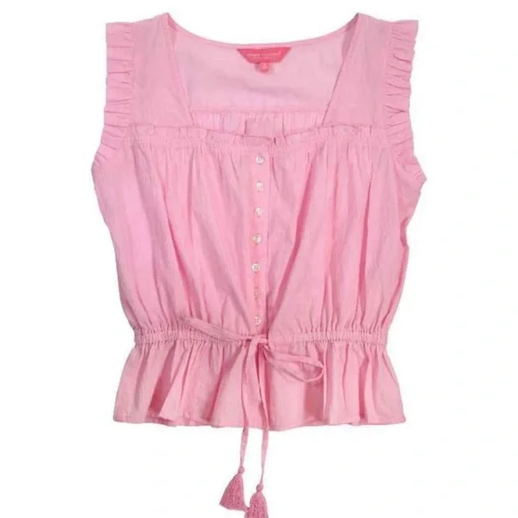 Simply Southern Pink Sleeveless Top - Size Large - Picture 2 of 11